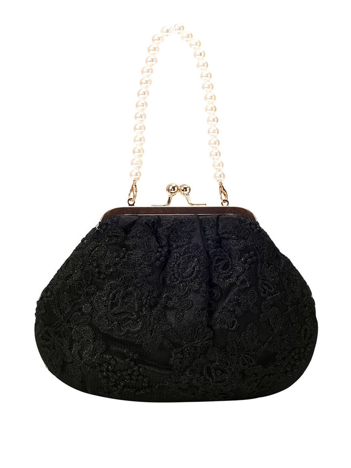 Lino Perros Floral Embroidered Party Purse