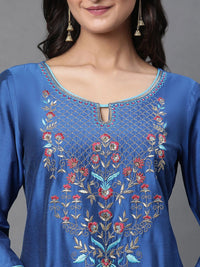 AURELIA Women Geometric Thread Work Kurta