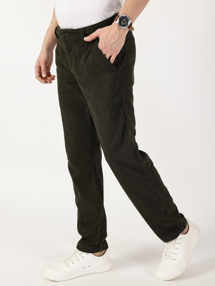 Thomas Scott Men Corduroy Cargo Trousers