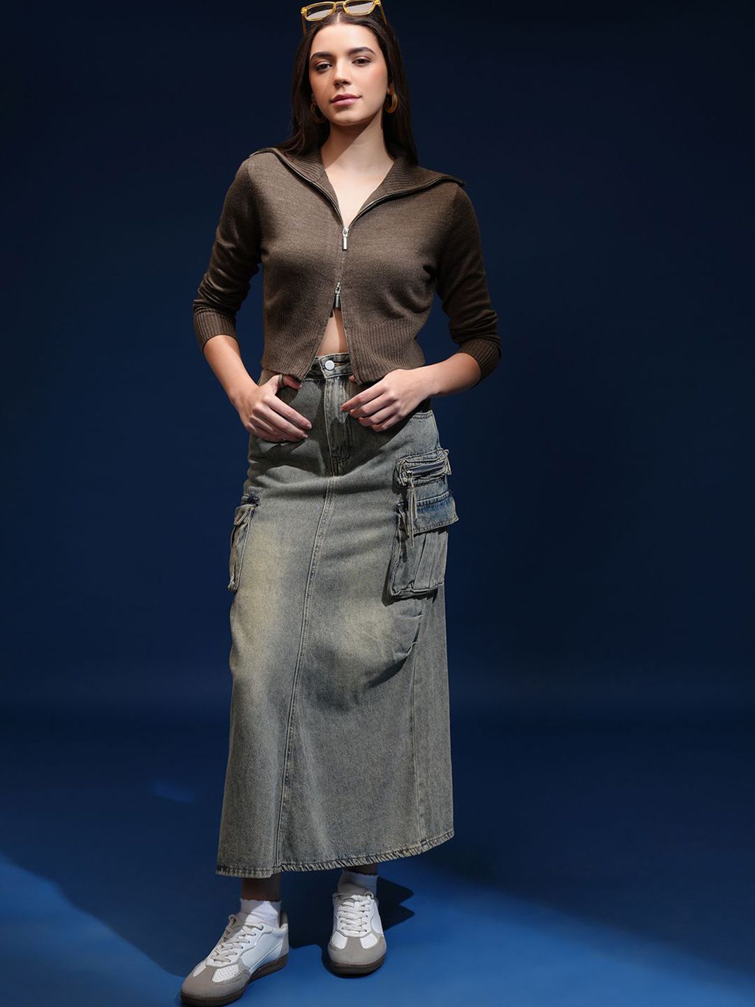 Tokyo Talkies Women Front Open Sweater