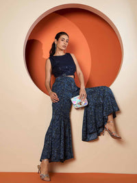 Antheaa Women Printed Smart Trouser