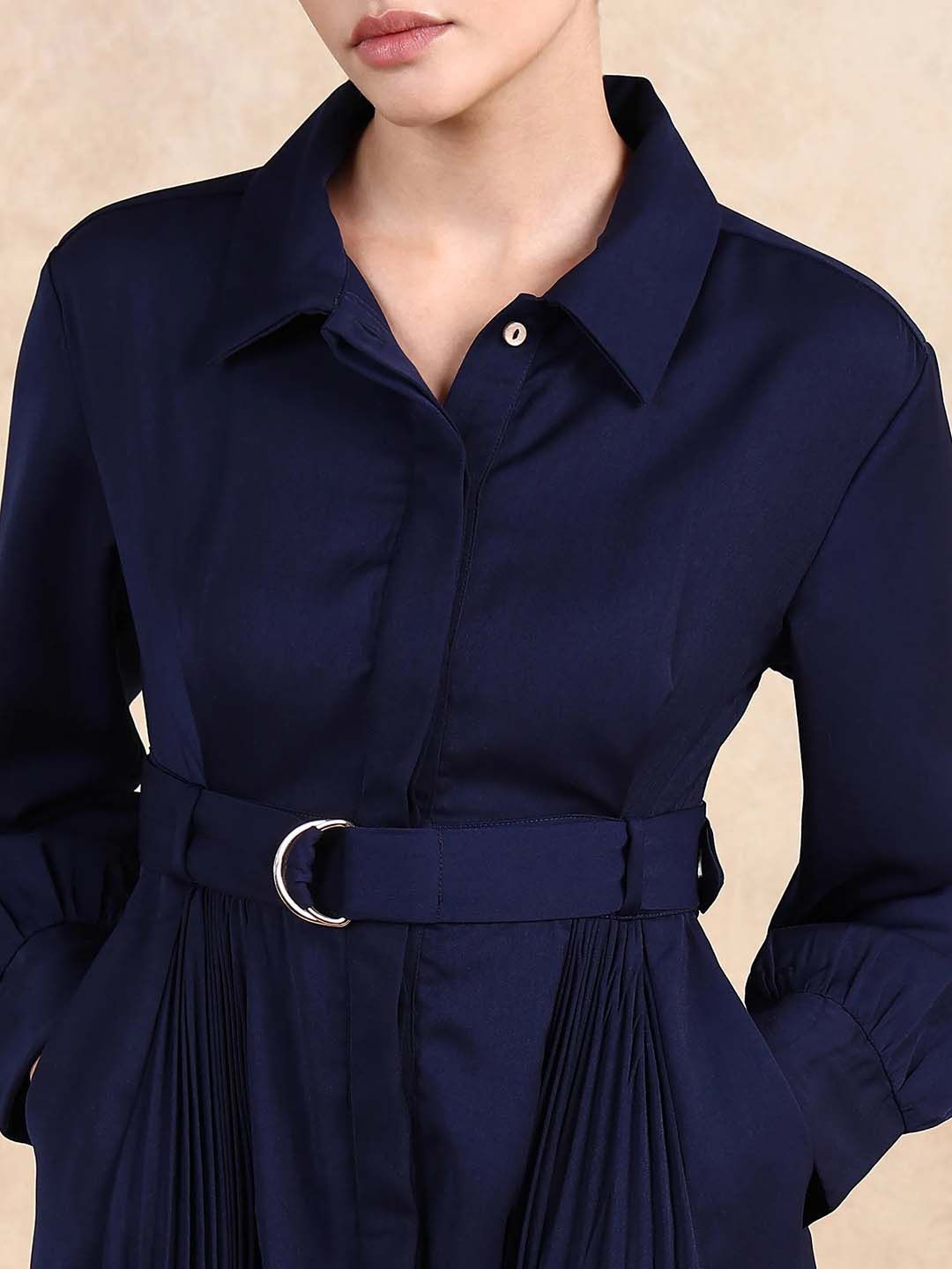 RAREISM Women Shirt Collar Maxi Dress