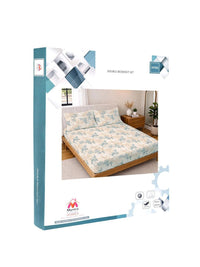 Myntra Elegant Homes Berwarna Krim Bunga 300 TC Cadar King dengan 2 Sarung Bantal