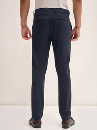 THE BEAR HOUSE Men Mid-Rise Slim Fit Formal Trousers