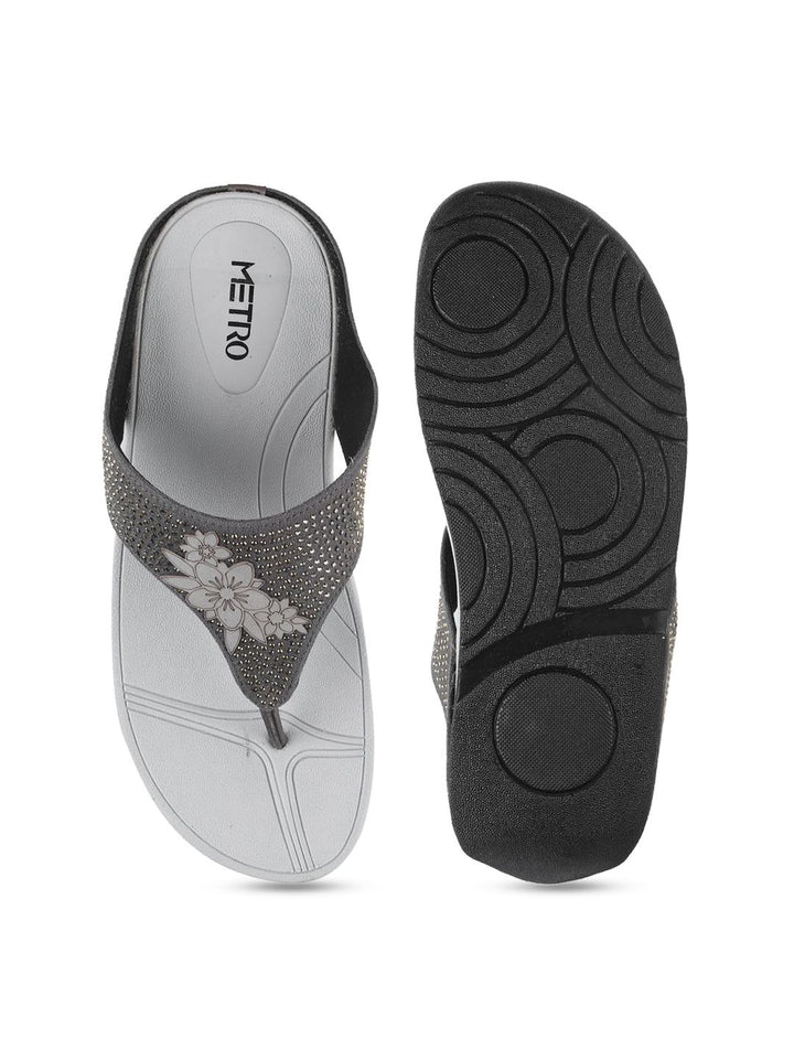 Metro Women Embellished Comfort Sandals