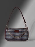 ZOUK Women Textured Baguette Sling Bag