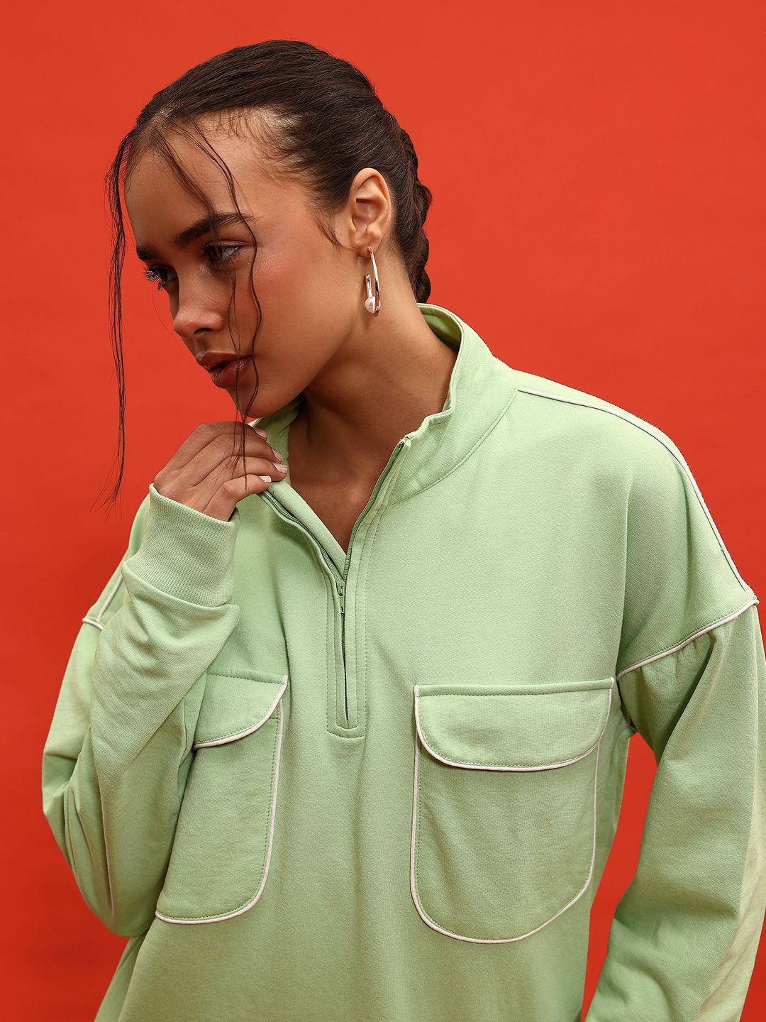 DressBerry Pocket Detail Sweatshirt