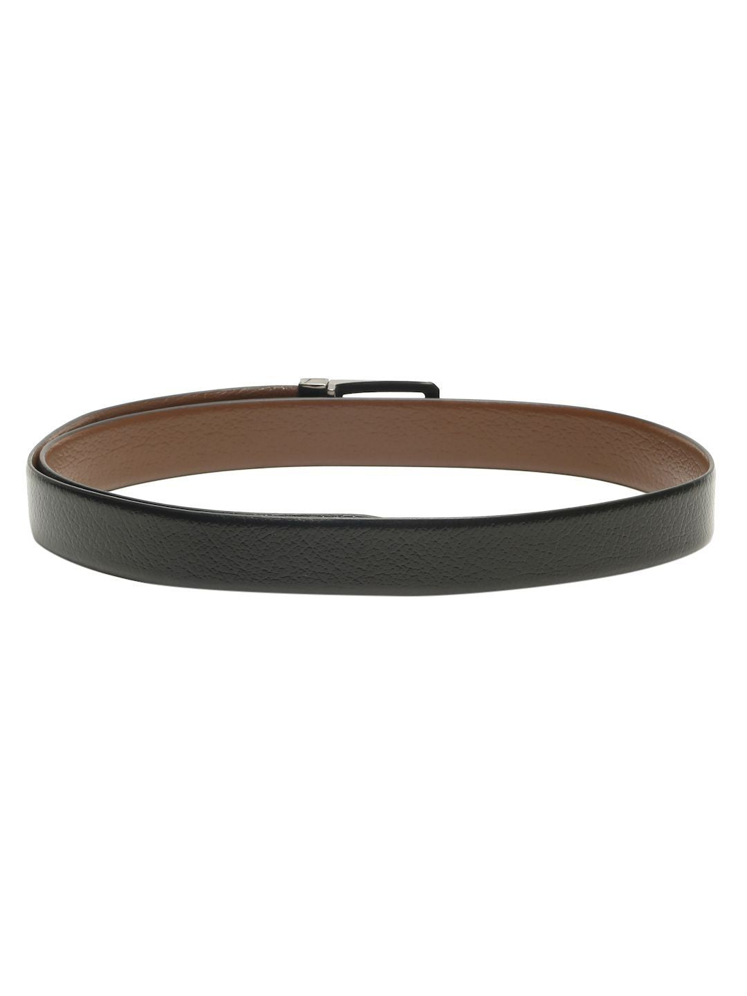 Teakwood Leathers Men Textured Leather Reversible Formal Belt