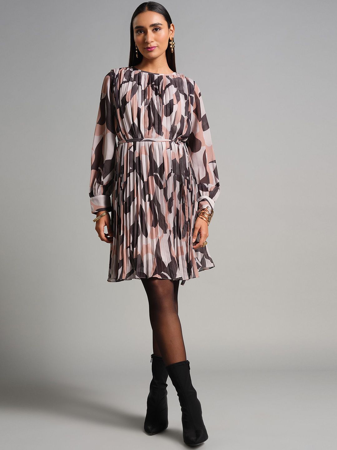 AND Women Printed A-Line Dress