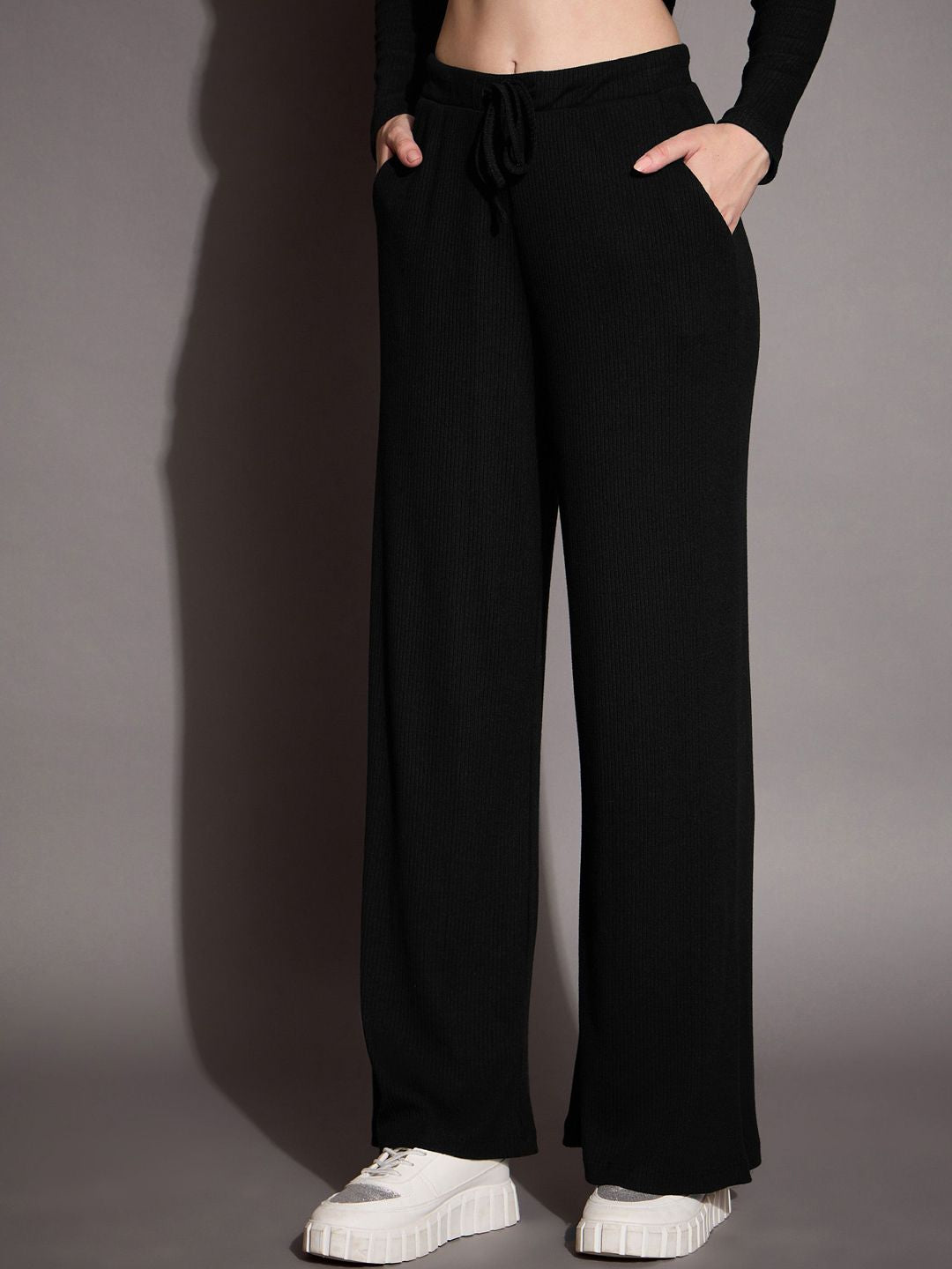 SASSAFRAS BASICS Women Solid Relaxed Fit Track Pants