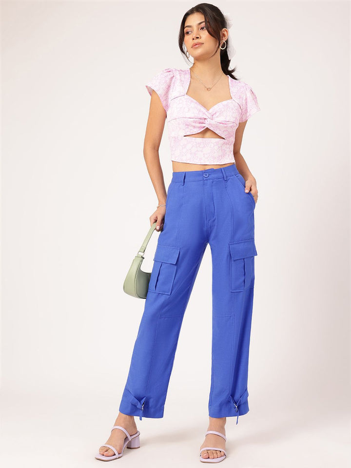 DressBerry Women Urban K-Vibes Cargo-Style Trousers