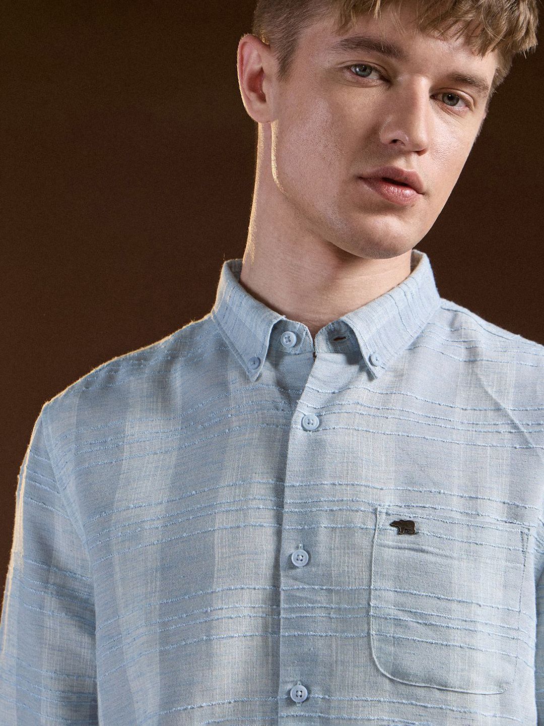 THE BEAR HOUSE Men Slim Fit Opaque Striped Casual Shirt