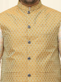 SOJANYA PLUS Men Printed Nehru Plus Size Jacket