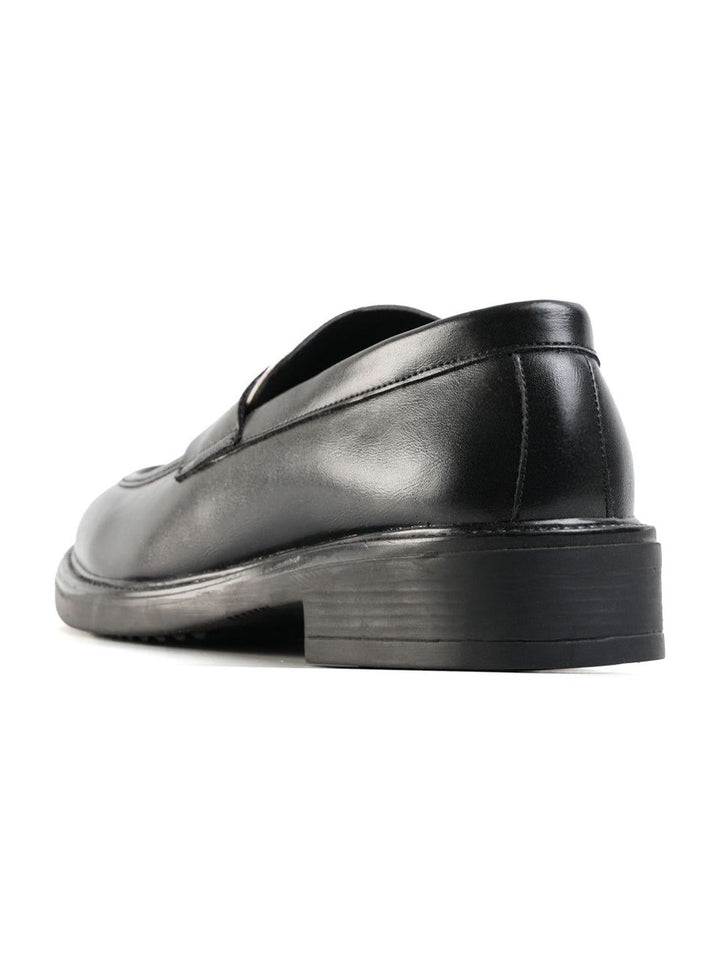 MONKSTORY Cosmopolitan Contrast Penny Loafers  - Black/White