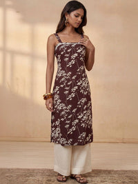 Rumah Wanita Chikankari Floral Printed Chikankari Floral Kurta
