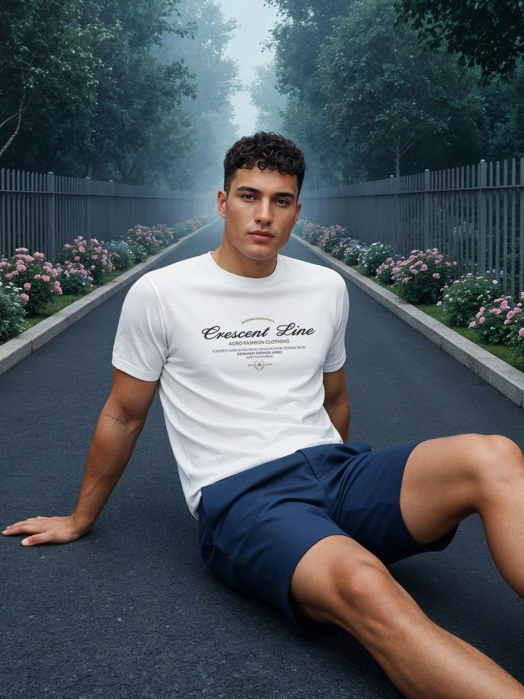 ADRO Men Typography Printed T-shirt