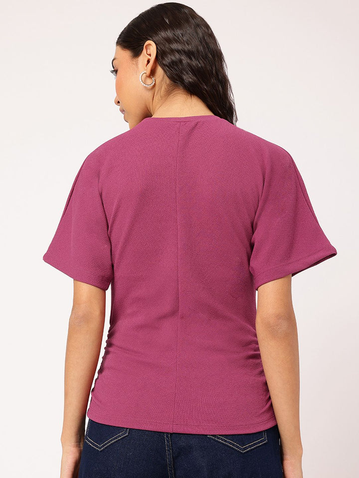 DressBerry Refined Essentials Extended Sleeves Ruched Top