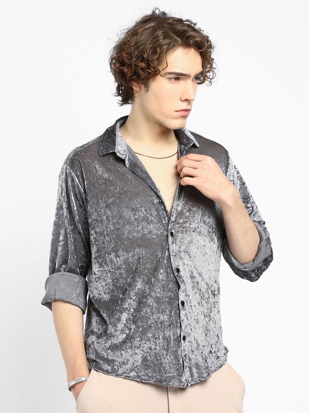 Campus Sutra Men Comfort Fit Spread Collar Abstract Printed Casual Shirt