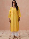 Rumah Wanita Chikankari Kurta Chikankari Sulaman Bunga