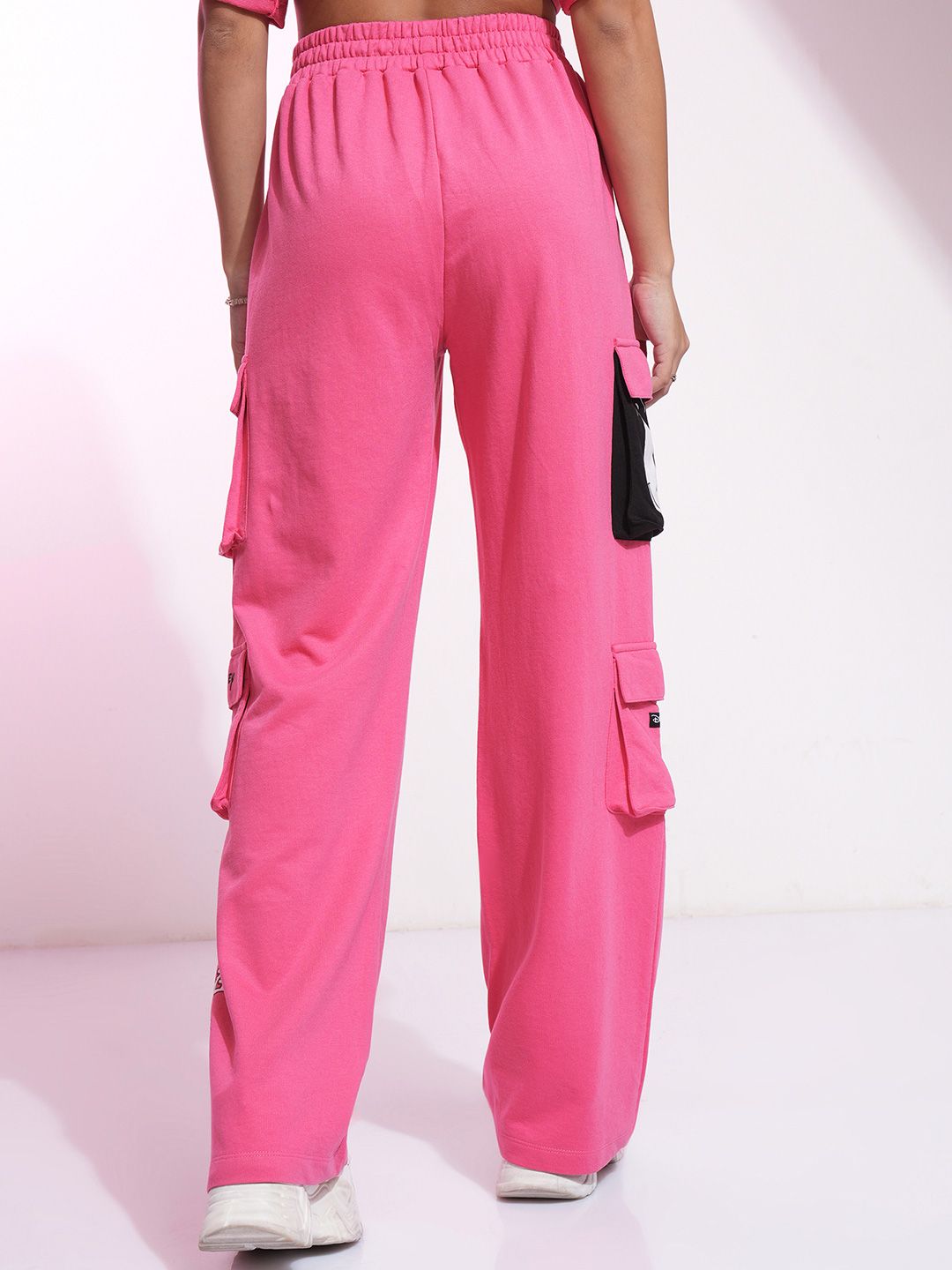 Tokyo Talkies Disney Women Mickey Mouse Printed Cargo Trousers
