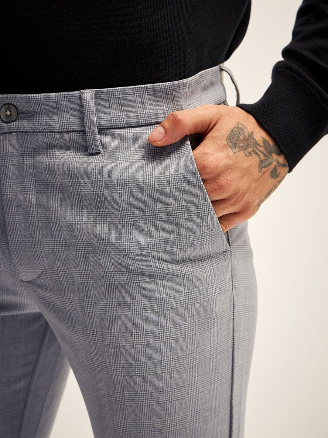THE BEAR HOUSE Men Slim Fit Trousers