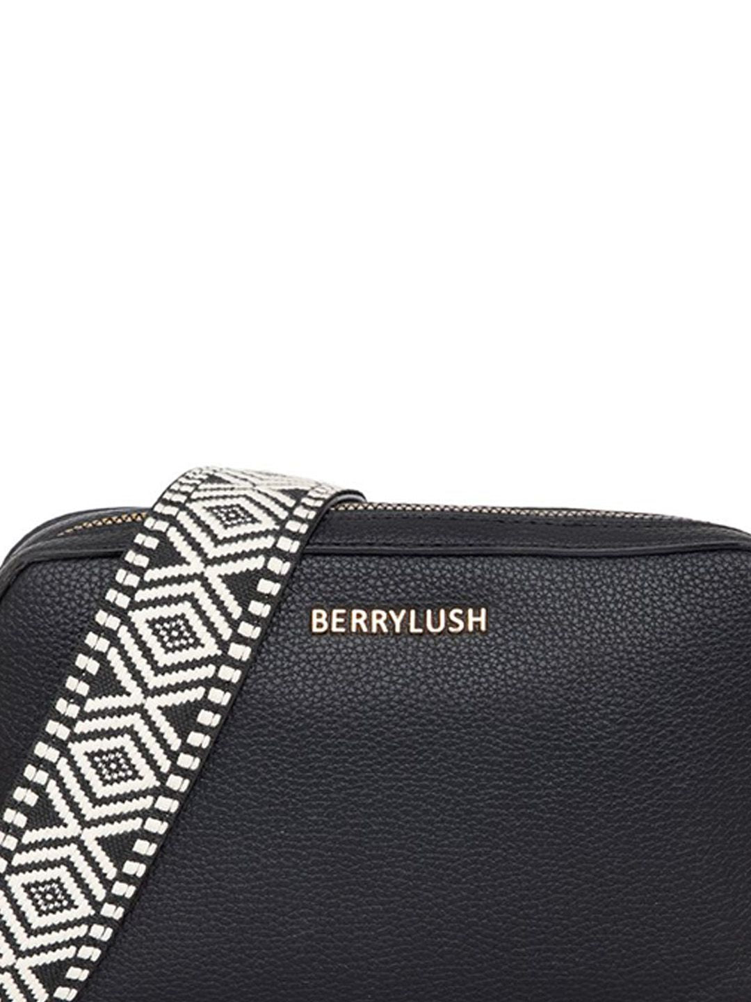 Berrylush Women Textured Solid Structured Sling Bag