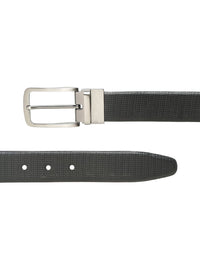 Teakwood Leathers Men Textured Leather Reversible Formal Belt