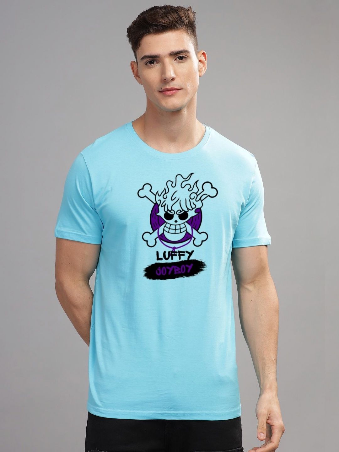 ADRO Men Printed Applique T-shirt