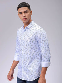 The Indian Garage Co Men Slim Fit Opaque Printed Casual Shirt