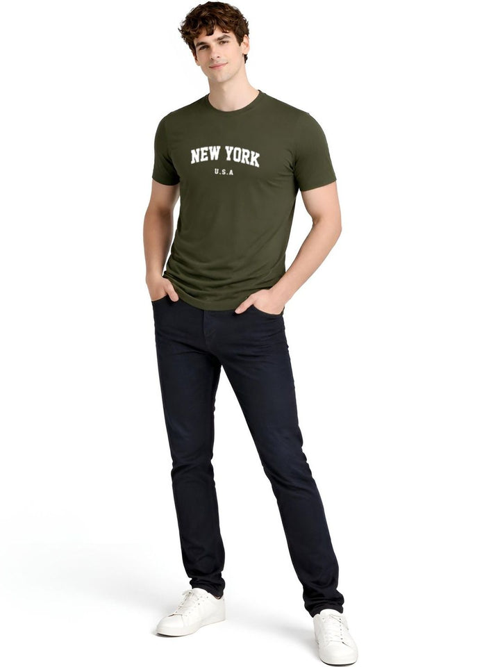 ADRO Men Typography Printed T-shirt
