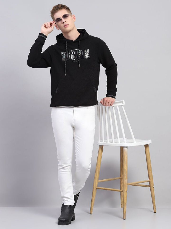 Monte Carlo Men Printed Cotton Hooded Sweatshirt