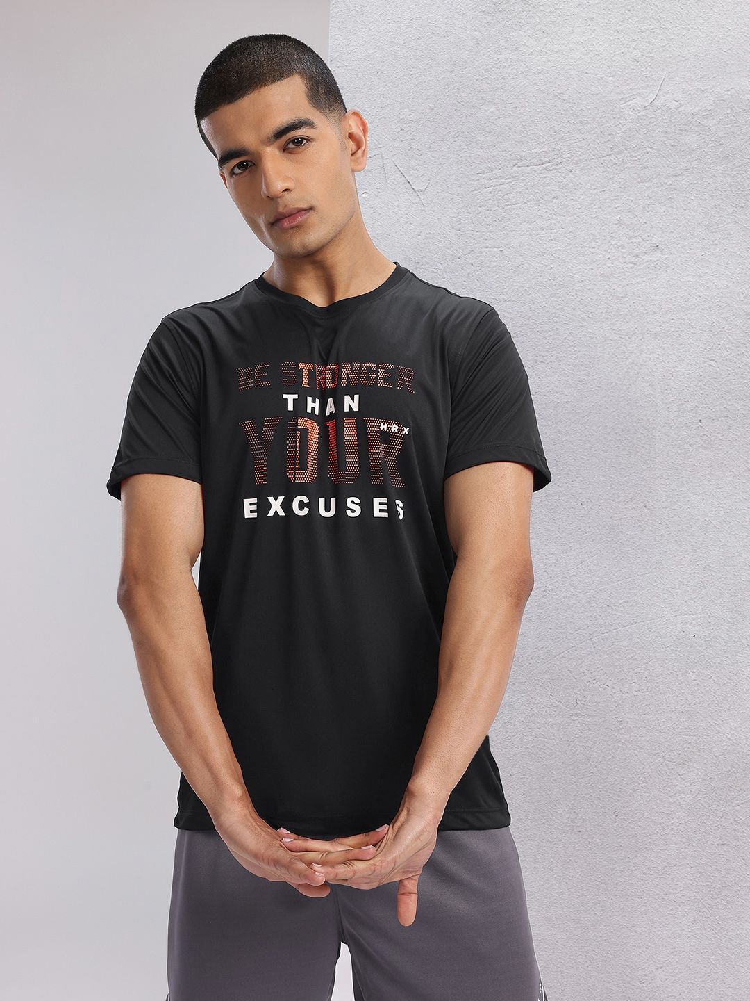 HRX by Hrithik Roshan Printed Rapid-Dry Training T-shirt