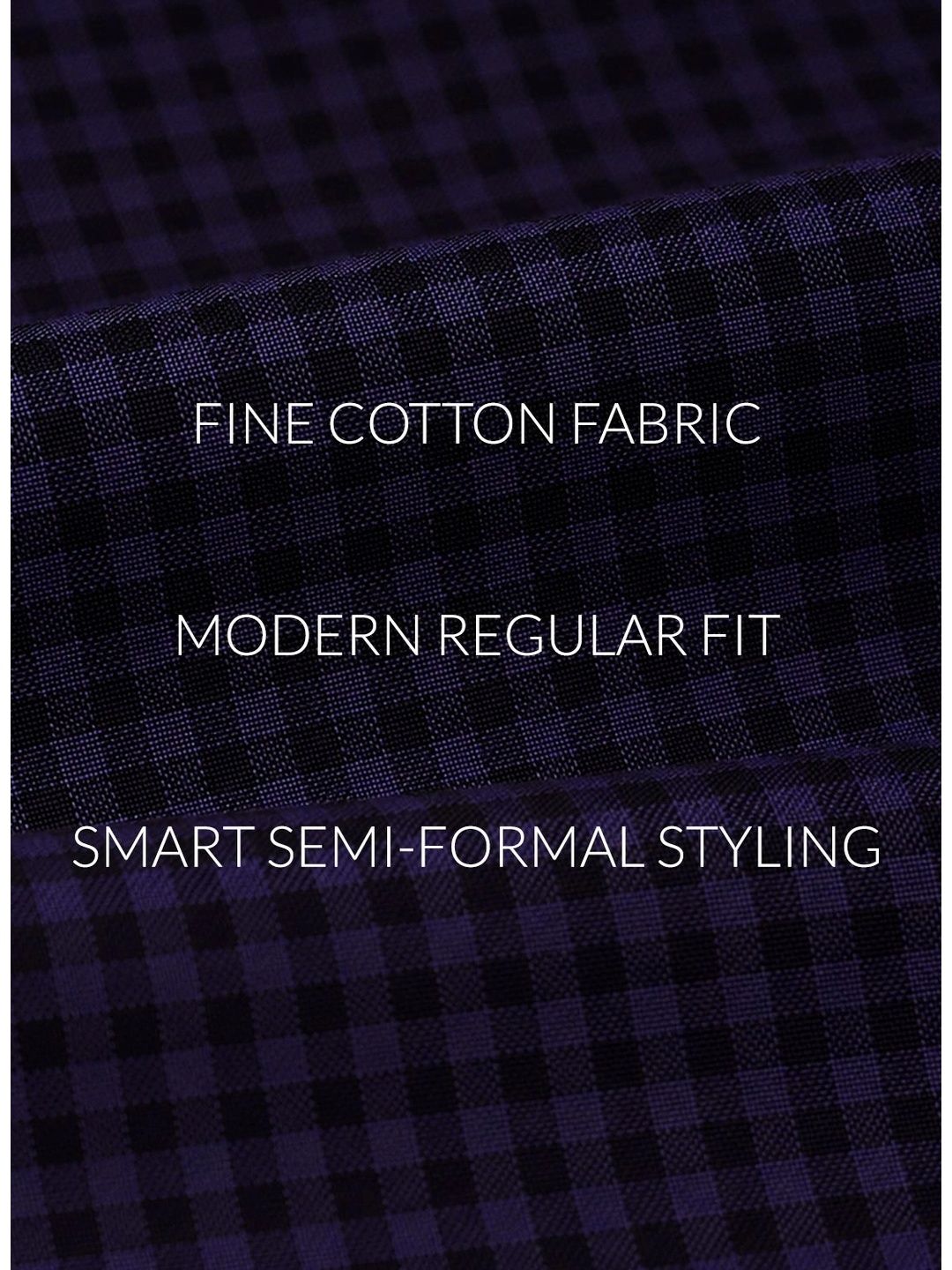 ADRO Men Standard Micro Checks Checked Semiformal Shirt