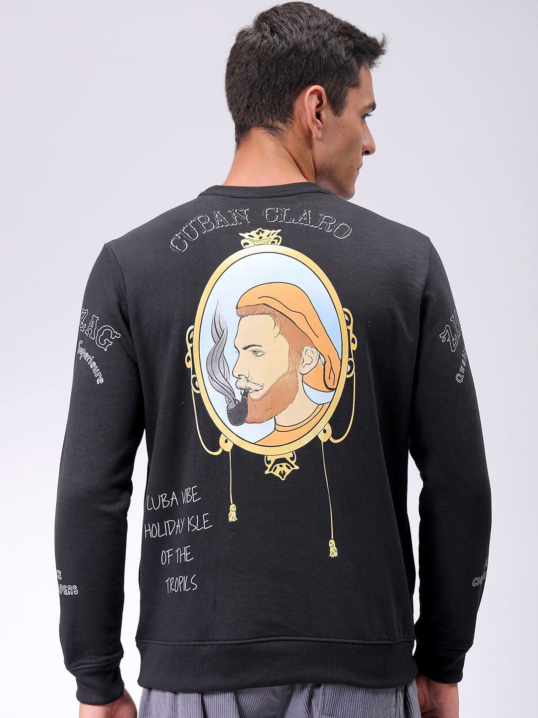 The Indian Garage Co Men Graphic Printed Sweatshirt