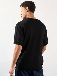 DENNISON Round Neck Knitted Oversized Pure Cotton T-Shirt
