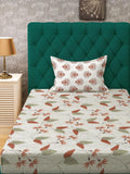 KLOTTHE Cadar Bujang Kapas Bunga Beige