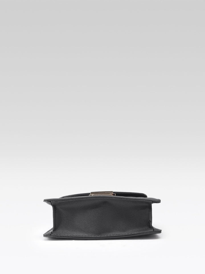 DressBerry Quilted Structured Satchel Bag