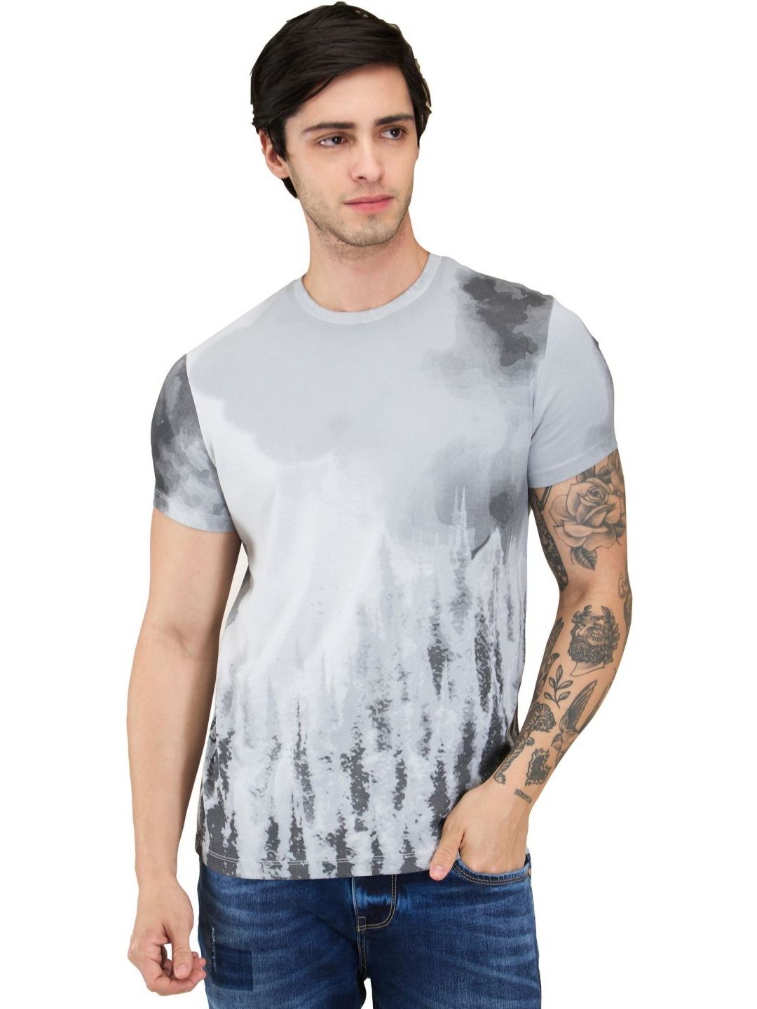 Being Human Men Printed Slim Fit T-shirt