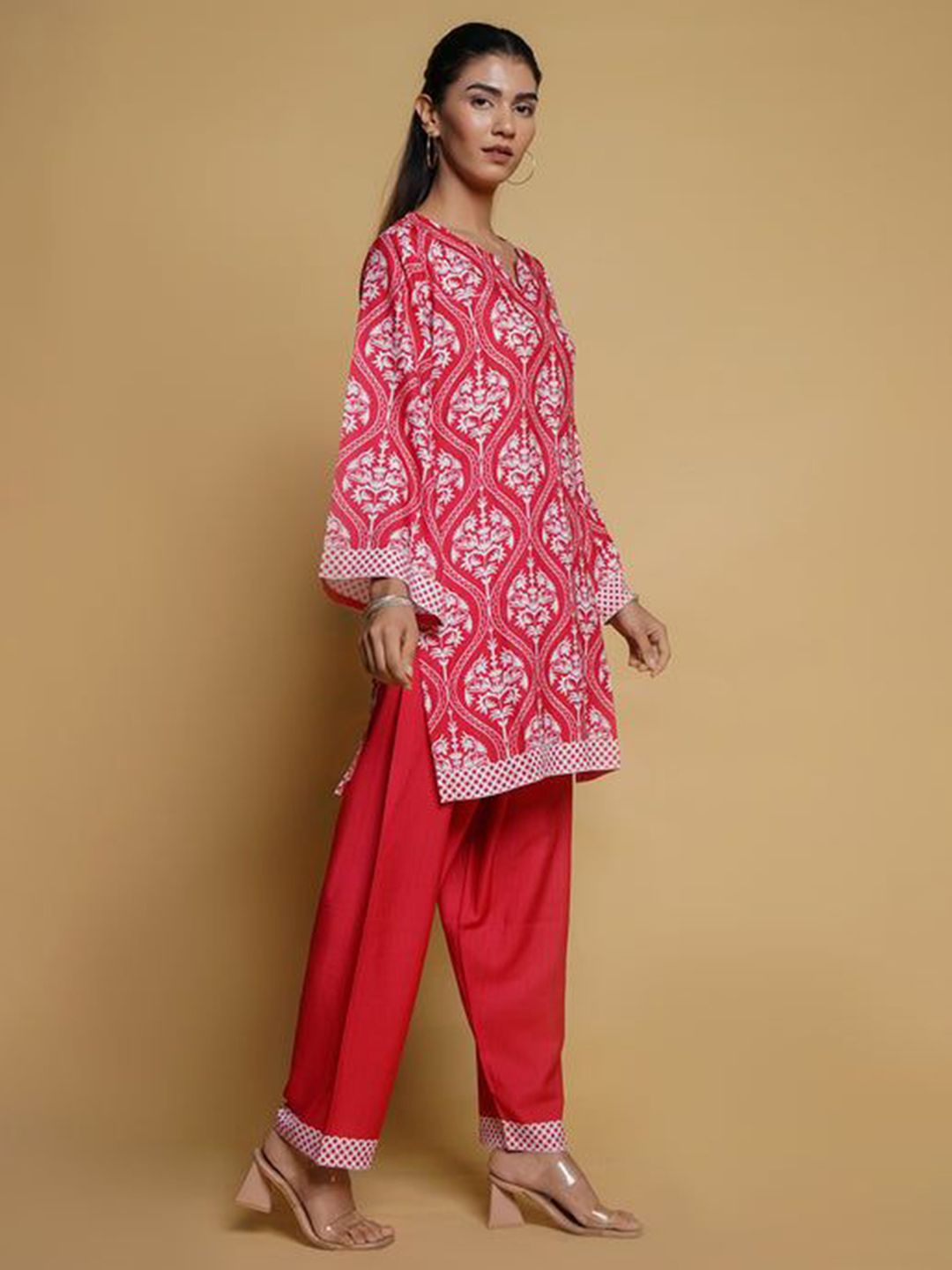 HOUSE OF KARI Printkari Ethnic Motifs Printed Tunic with Trouser