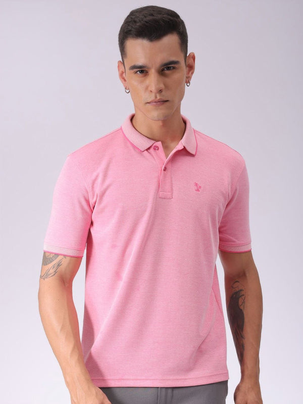 The Indian Garage Co Men Solid Polo Collar T-shirt
