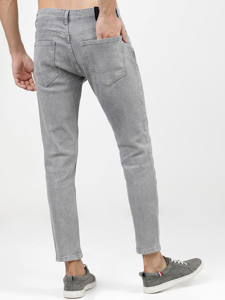 HIGHLANDER Men Tapered Fit Light Fade Stretchable Jeans