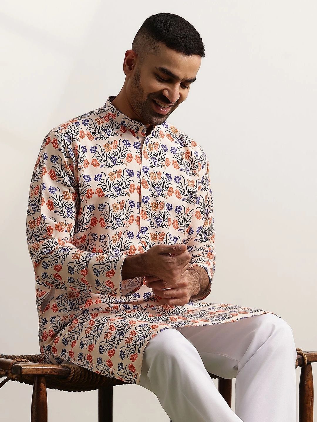 Anouk Men Floral Printed Floral Kurta