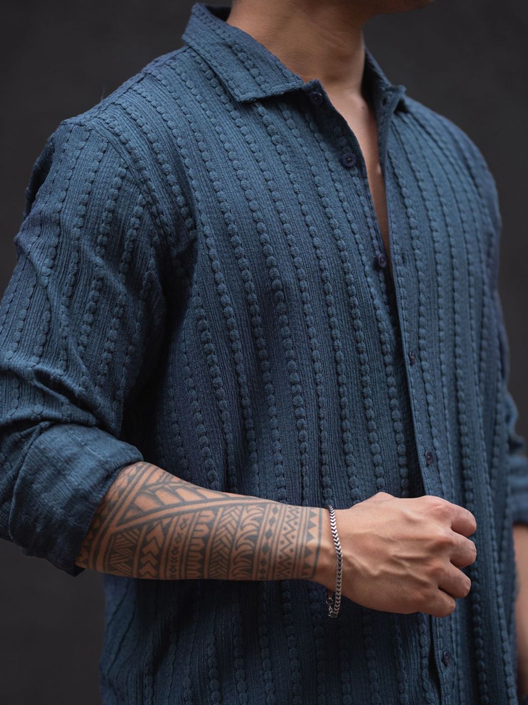 Powerlook Men Grid Tattersall Checks Opaque Casual Shirt