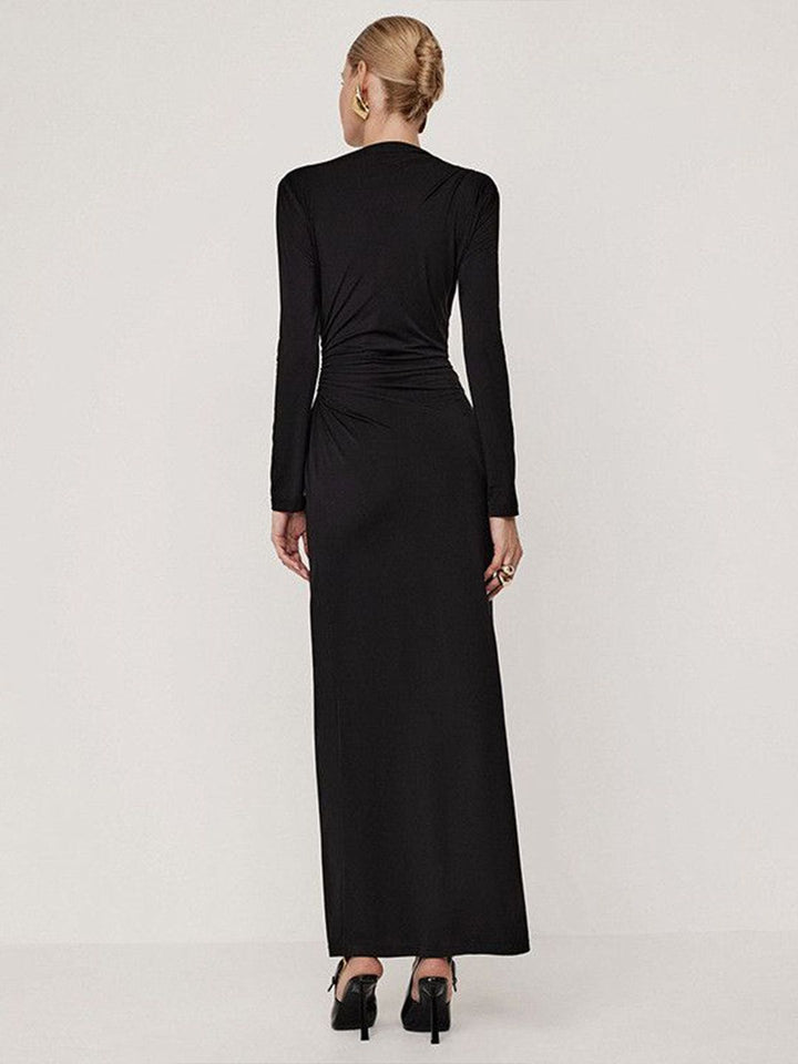 DressBerry Women Ruched Maxi Dress