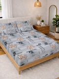 KLOTTHE Kelabu Floral 300 TC Cadar King
