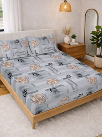 KLOTTHE Kelabu Floral 300 TC Cadar King