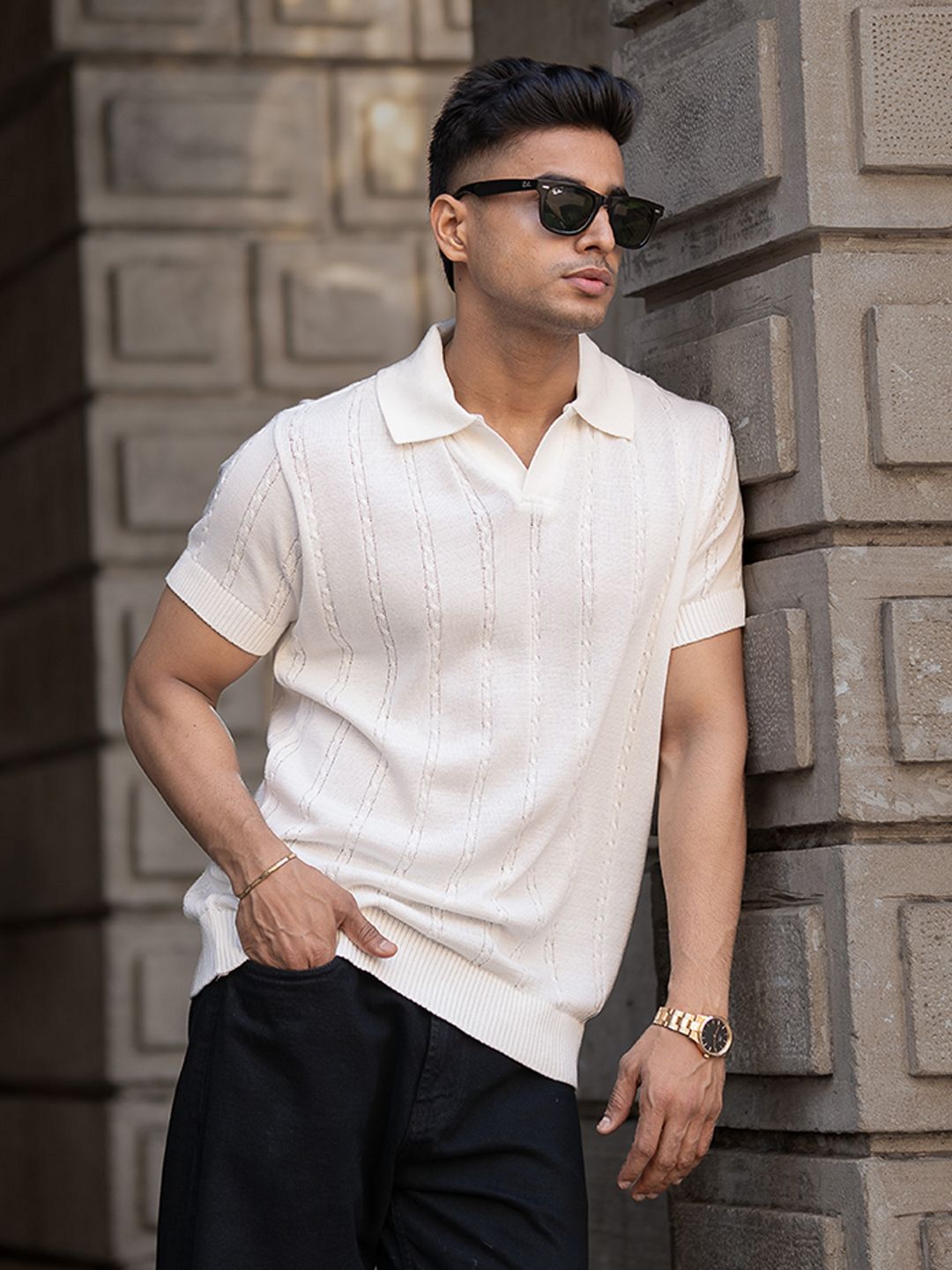 Powerlook Men Polo Collar T-shirt