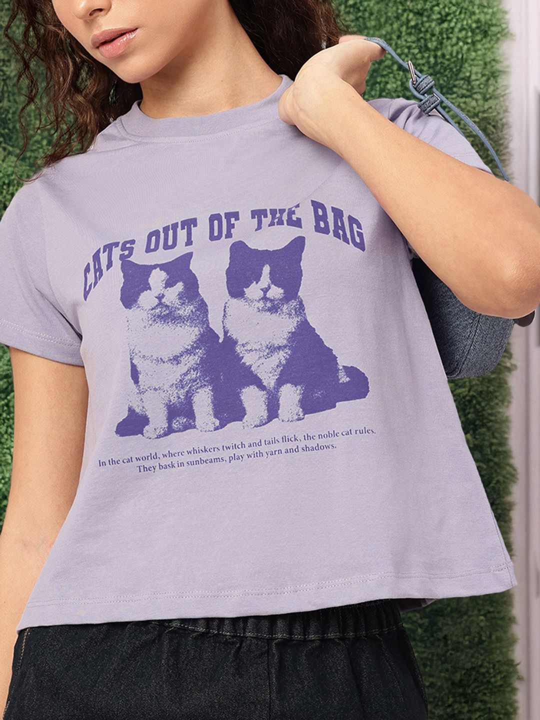 DressBerry Cattitude Creations Breathable Boxy Tee