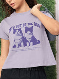 DressBerry Cattitude Creations Breathable Boxy Tee
