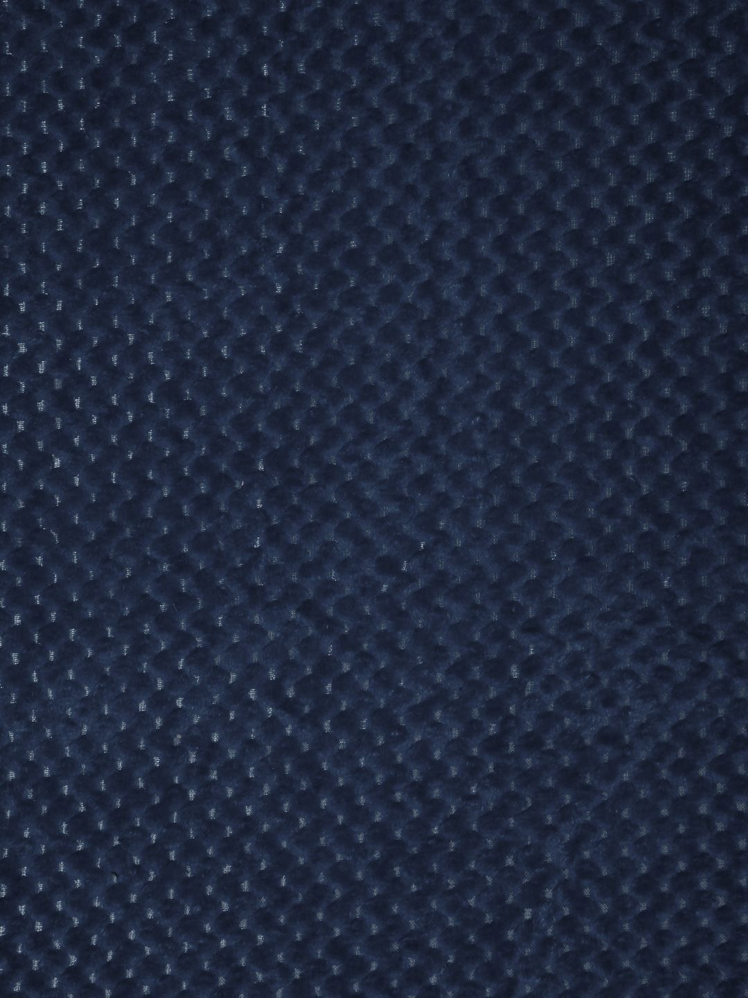 KLOTTHE Navy Blue Abstract 300TC Woolen Single Fitted Bedsheet & Pillow Cover